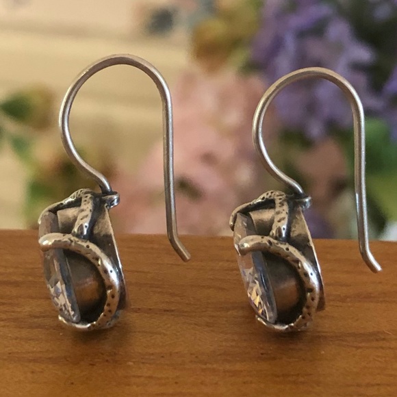 Vintage Silpada Sterling Silver Cubic Zirconia Center Stage Earrings W1863 - Picture 13 of 16